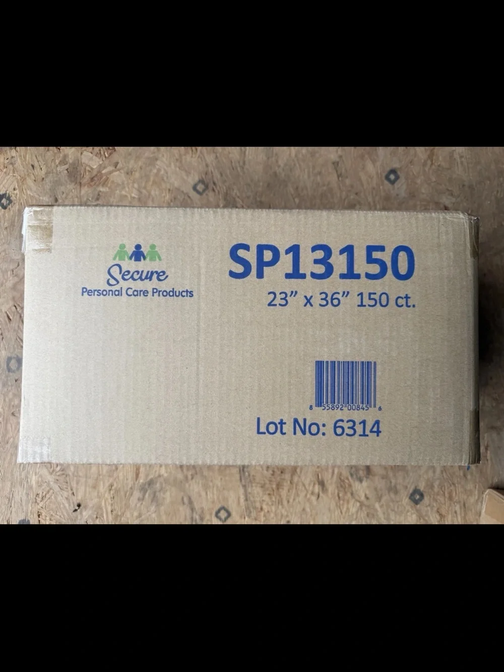 Secure Personal Care Products SP13150 Cardboard Shipping Box - Brown